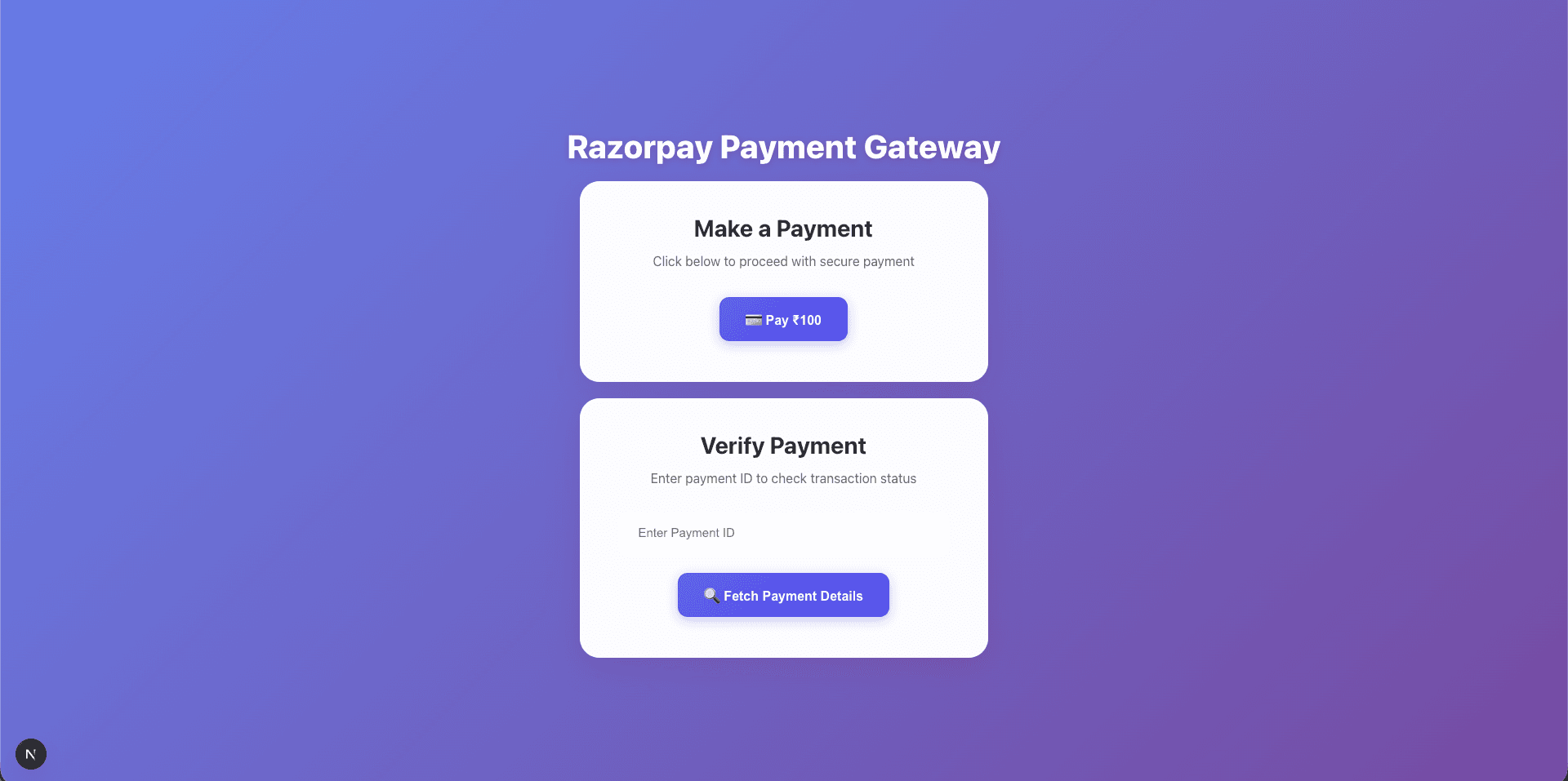 Razorpay Payment Integration