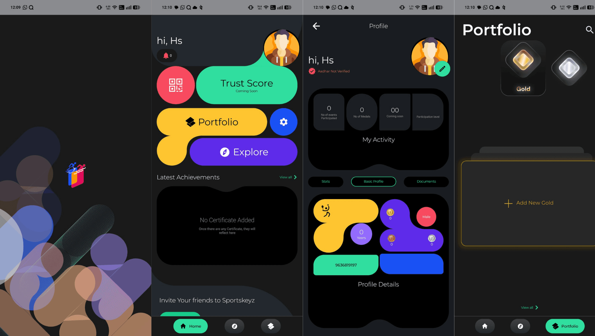 SportsKeyz - Sports Portfolio App